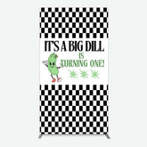 Aperturee Aperturee Big Dili Turning One Plaid Birthday Rectangle Backdrop